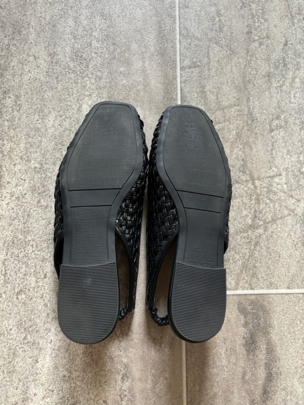 Arabella Woven Slingback Flat Black 7.5 - Picture 6 of 8
